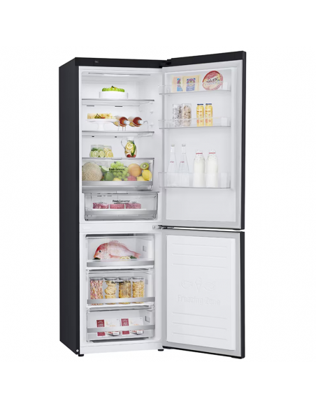 Réfrigérateur Combiné LG Avec Afficheur 374 Litres No Frost MATTE BLACK(GW-B459NQFM)