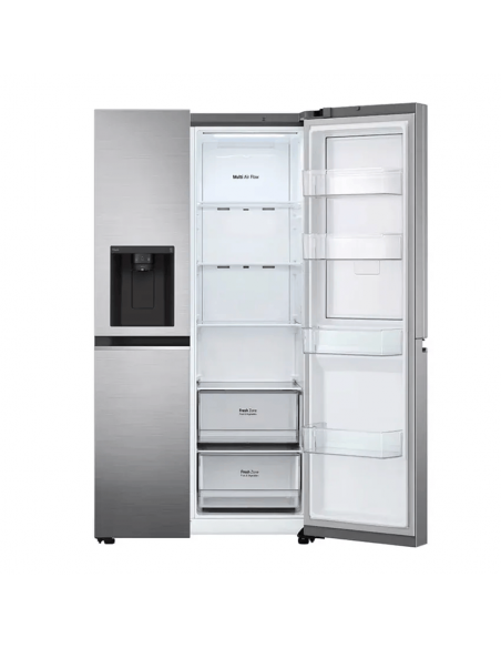 Réfrigérateur LG 617 Litres Side by Side Smart Inverter GC-J257SL2S Silver(GC-J257S125)