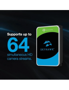 SEAGATE 6TB 3.5" Skyhawk Surveillance Internal SATA3 HDD. 256MB Cache; Supports(ST6000VX008) 2