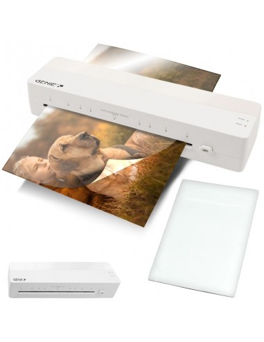 Plastifieuse de bureau A3 GENIE compacte et blanche Plastifieuse de bureau A3 GENIE compacte et blanche