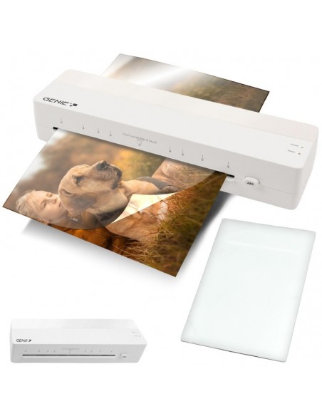 Plastifieuse de bureau A3 GENIE compacte et blanche Plastifieuse de bureau A3 GENIE compacte et blanche