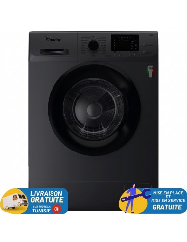 Lave-linge Condor 1000 tr/min couleur noire - F610LB Lave-linge Condor 1000 tr/min couleur noire - F610LB