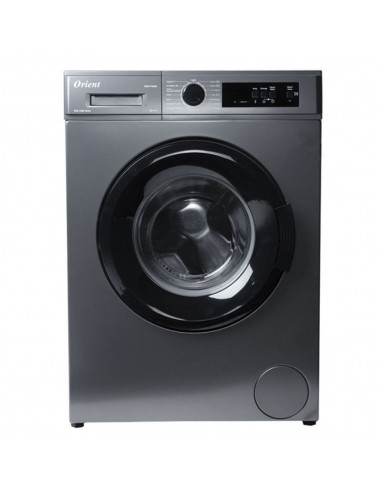 Lave-linge pose libre 7kg ORIENT silver installé dans une buanderie moderne Lave-linge pose libre 7kg ORIENT silver installé dans une buanderie moderne