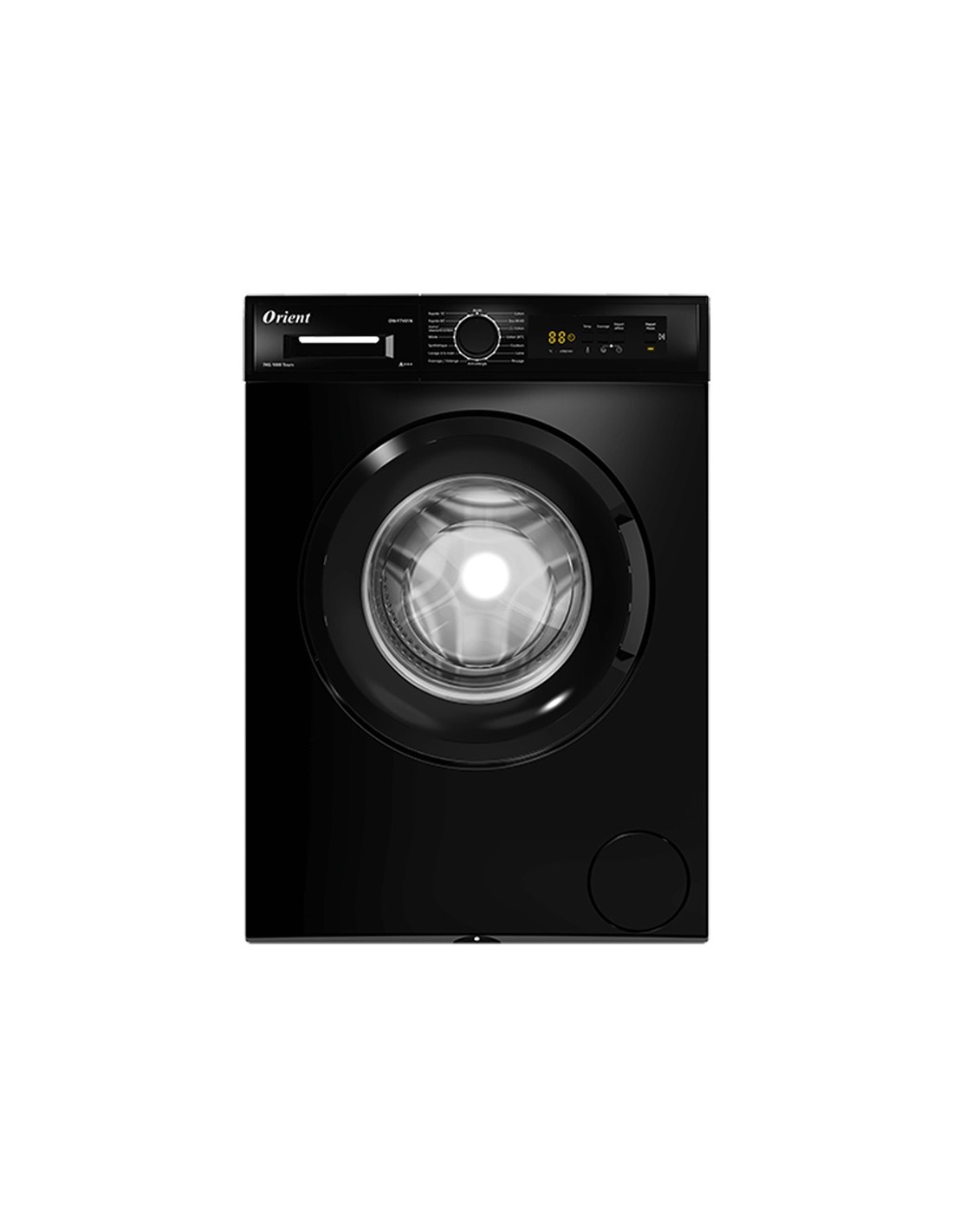 Lave-linge hublot ORIENT OW-F7V01S vue de face couleur silver 7kg