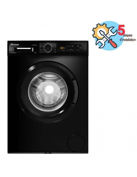 Lave Linge Frontal ORIENT OW-F7V01N 7Kg - Noir Lave Linge Frontal ORIENT OW-F7V01N 7Kg - Noir