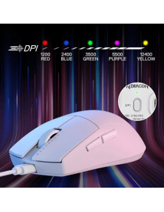 REDRAGON K1NG 1K M724W Blanc Souris Gamer prix Tunisie 2
