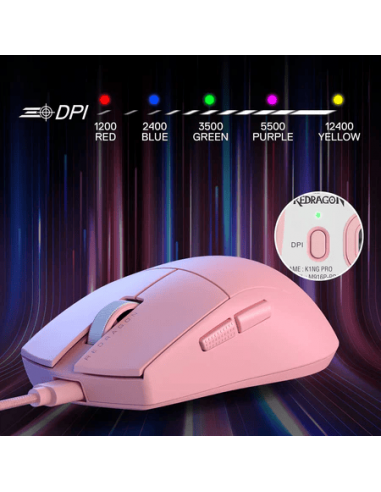 Souris Gamer REDRAGON King M724P Rose(M724P)