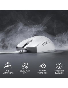 Souris Gamer REDRAGON King 8K M996W - Blanc(M996W) 2