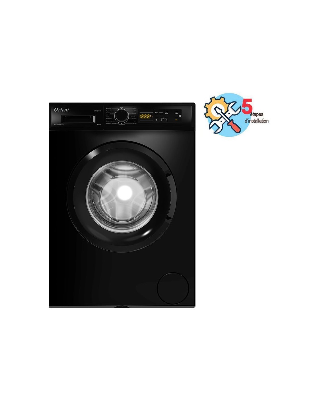 Machine à laver Orient OW-F8V01N 8 kg vue de face
