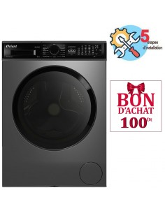 Lave-linge frontal Orient 11Kg Silver avec BigDoor