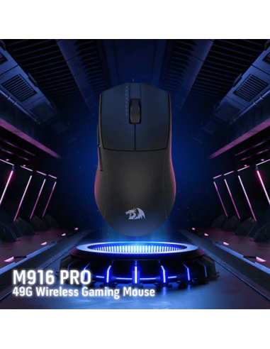 Souris Gamer Redragon K1NG Sans-Fil 4K PRO M916 PRO Noir(M916-PRO-4k)