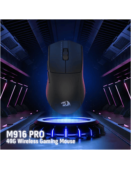 Souris Gamer Redragon K1NG Sans-Fil 4K PRO M916 PRO Noir(M916-PRO-4k)