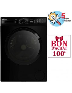 Lave-linge frontal Orient 11Kg Noir avec BigDoor