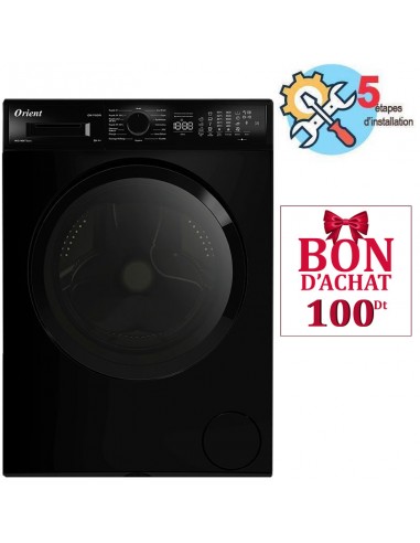 Lave-linge frontal Orient 11Kg Noir avec BigDoor Lave-linge frontal Orient 11Kg Noir avec BigDoor
