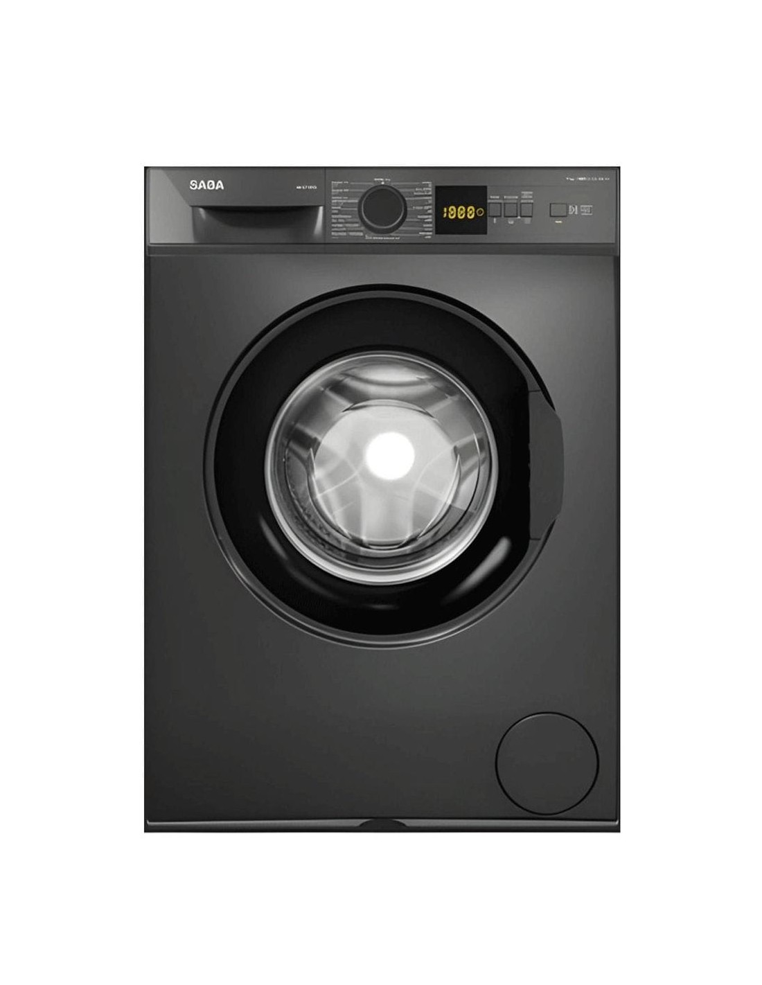 Machine à laver SABA ML0914DX 9KG Dark Silver frontale