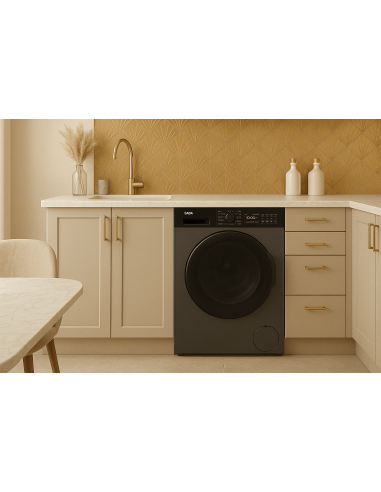 Machine à laver SABA 9KG tambour noir grande capacité Machine à laver SABA 9KG tambour noir grande capacité