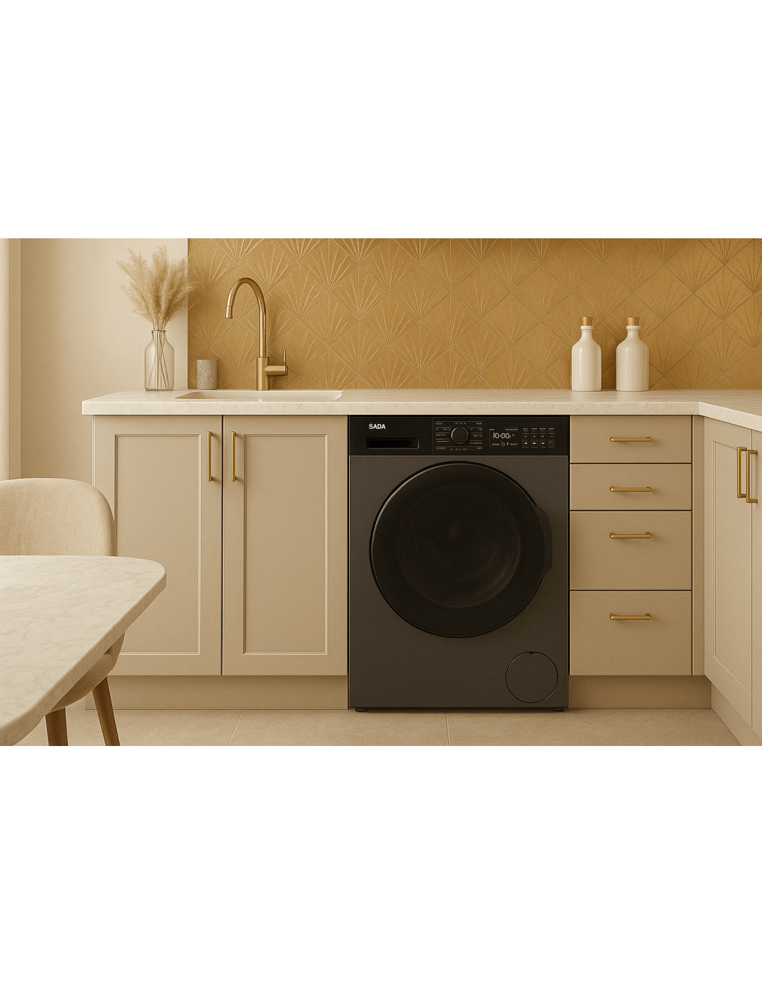 Lave-linge SABA ML0914B afficheur LED et commandes