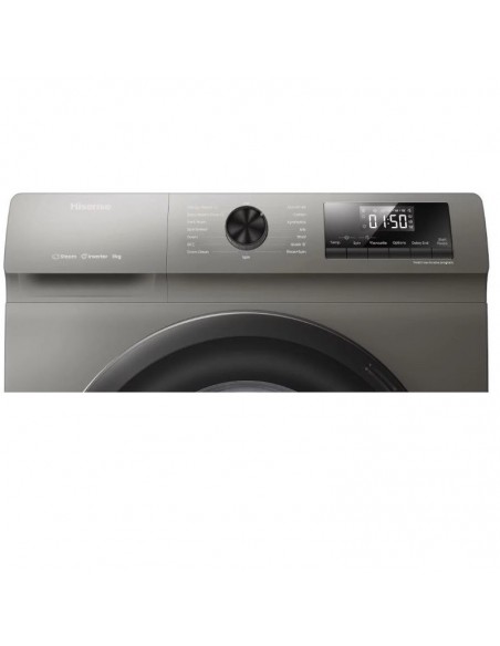 Lave-linge hublot Hisense 8Kg Silver Lave-linge hublot Hisense 8Kg Silver