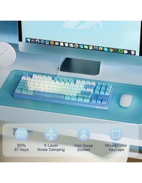 Clavier Gamer Filaire REDRAGON STAR BLADE K707 RGB(K707WWB-RGB)