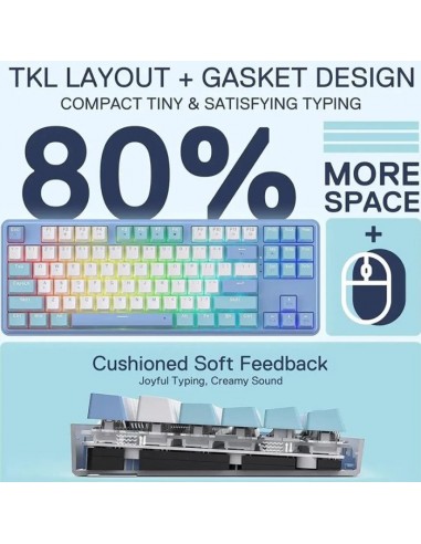 Clavier Gamer Filaire REDRAGON STAR BLADE K707 RGB(K707WWB-RGB)