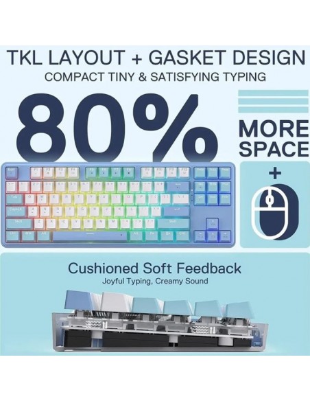 Clavier Gamer Filaire REDRAGON STAR BLADE K707 RGB(K707WWB-RGB)