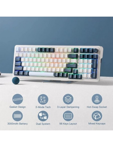 Clavier Gamer Filaire REDRAGON EISA PRO K686WB RGB(k686WB-RGB-PRO) Clavier Gamer Filaire REDRAGON EISA PRO K686WB RGB(k686WB-RGB-PRO)