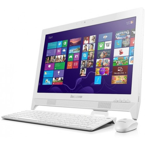 Pc de bureau Lenovo All-in-One C260 / Quad Core / 4 Go / Blanc