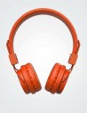 casque audio sans fil Orange avec lecteur Micro SD