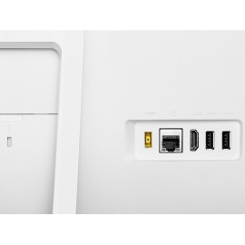 Pc de bureau Lenovo All-in-One C260 / Quad Core / 4 Go / Blanc