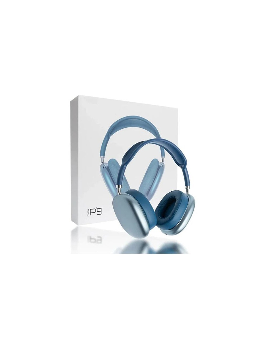 casque sans fil P9-Bleu vue principale Bluetooth audio