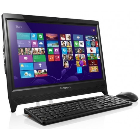 Pc de bureau Lenovo All-in-One C260 / Quad Core / 4 Go / Blanc