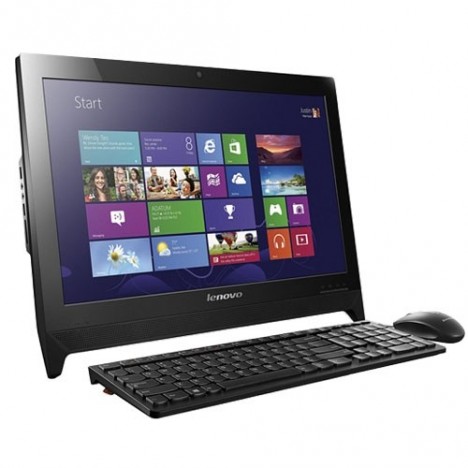 Pc de bureau Lenovo All-in-One C20-30 / Dual Core / 4 Go / Blanc