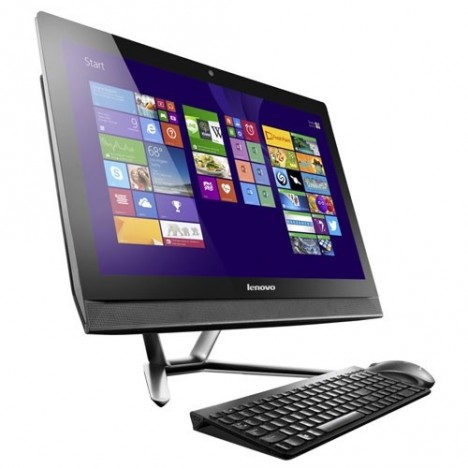 Pc de bureau Lenovo All-in-One C40-30 Tactile / i3 4è Gén / 4 Go / Nvidia / Blanc