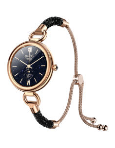 Montre connectée MAXCOM FW51 en acier inoxydable noir et doré 2