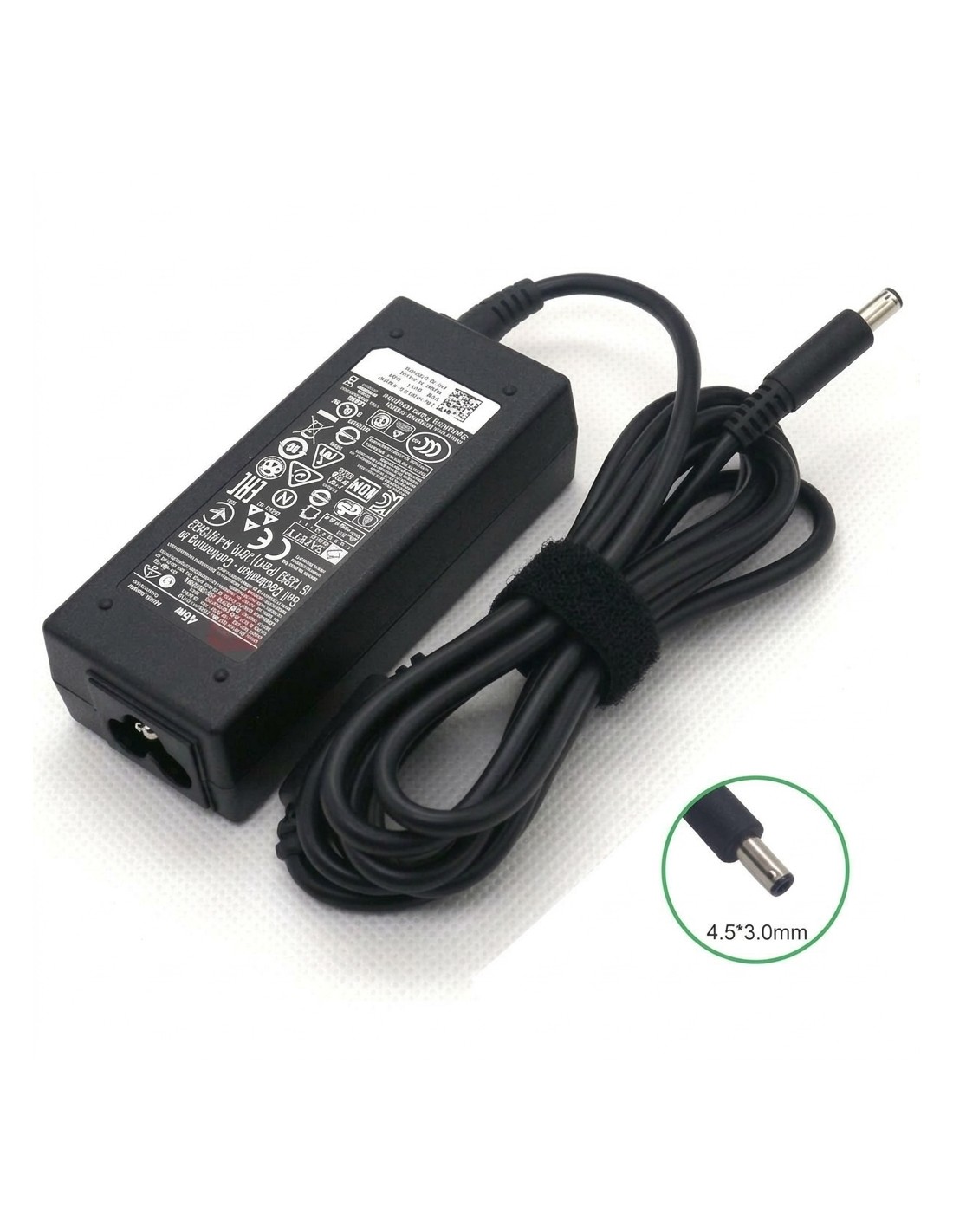 Chargeur Dell 19.5V 3.34A 65W fiche 4.5x3.0mm