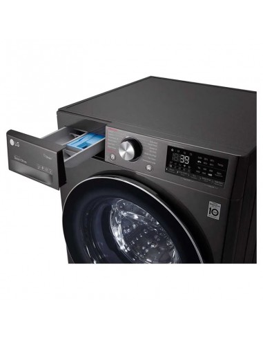 Machine à Laver LG 9Kg Lavante Séchante - 1400 Tours/Min - Noir Machine à Laver LG 9Kg Lavante Séchante - 1400 Tours/Min - Noir