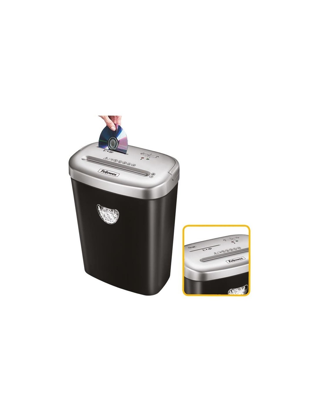 Destructeur de papier CD et cartes de crédit Fellowes Powershred 53C