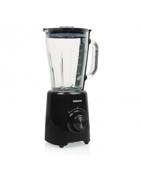 Blender TRISTAR 1,5 Litres - 4 Lames 500 Watts - Bol en Verre - Noir (BL-4477) Blender TRISTAR 1,5 Litres - 4 Lames 500 Watts - Bol en Verre - Noir (BL-4477)