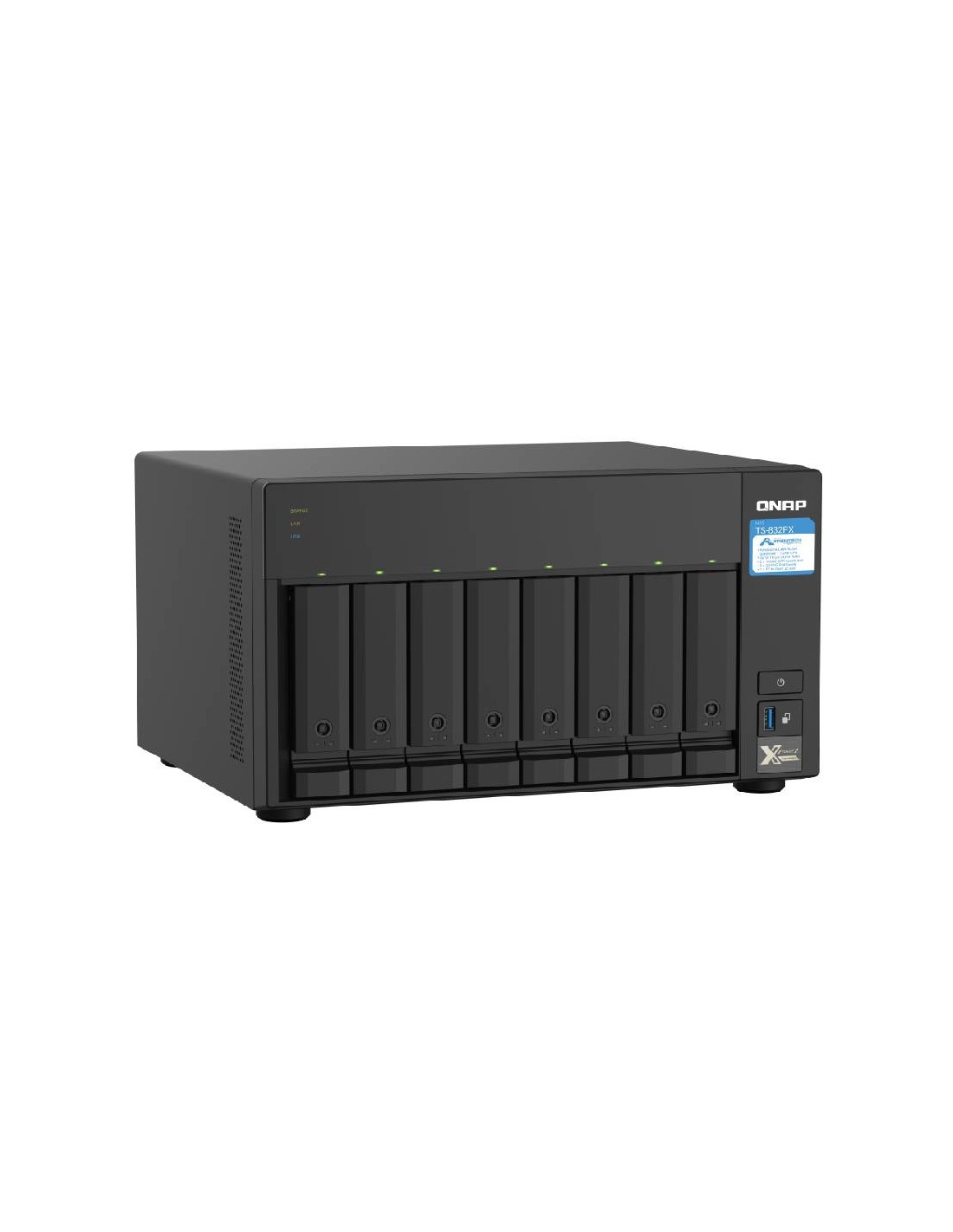 Serveur NAS Professionnel 8 Baies QNAP Sans Disque pour entreprise