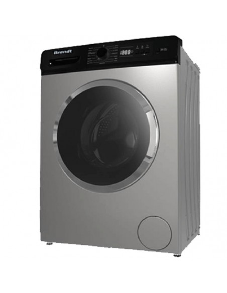 Machine à Laver Frontale BRANDT BLF942QSBL / Inverter / 9 Kg / 1400Tr / Silver(BLF942QSB)