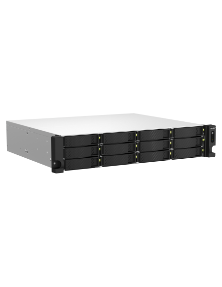 Serveur NAS QNAP TS-1264U-RP-8G vue arrière connectique