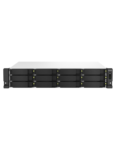 NAS rackable QNAP 2U avec douze emplacements SATA