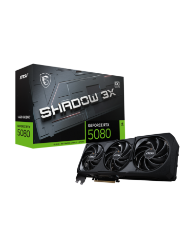 MSI GeForce RTX 5080 16G SHADOW 3X OC Carte Graphique Gamer ( 912-V531-003)