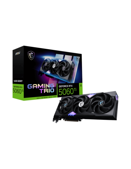 MSI RTX 5060 Ti 16 Go GDDR7 GAMING TRIO OC – Carte Graphique GeForce(912-V535-058)