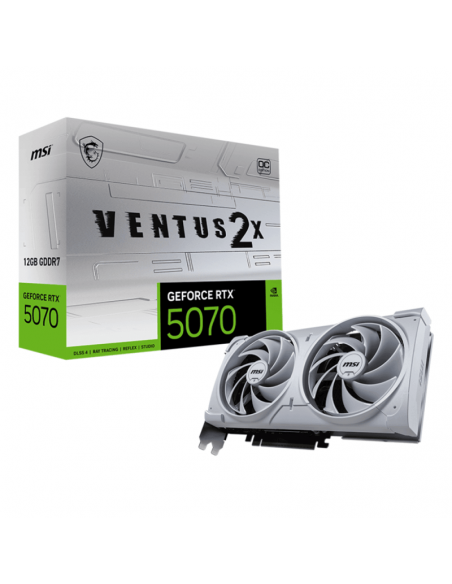 MSI 5070 Ventus 2X OC White – Carte Graphique GeForce RTX 12 Go(912-V532-004)