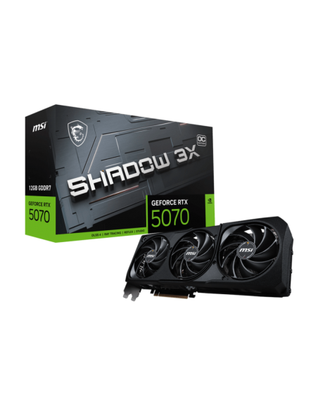 RTX 5070 SHADOW 3X – Carte Graphique MSI GeForce 12 Go GDDR7 OC(912-V532-002) RTX 5070 SHADOW 3X – Carte Graphique MSI GeForce 12 Go GDDR7 OC(912-V532-002)
