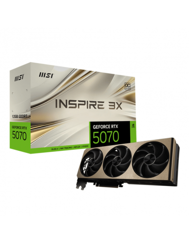 RTX 5070 INSPIRE 3X – Carte Graphique Gamer MSI GeForce 12 Go OC(912-V532-006)