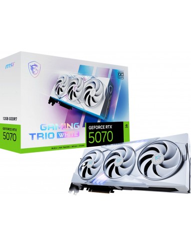 MSI 5070 GAMING TRIO – Carte Graphique Gamer GeForce RTX 12 Go OC White(912-V532-031)