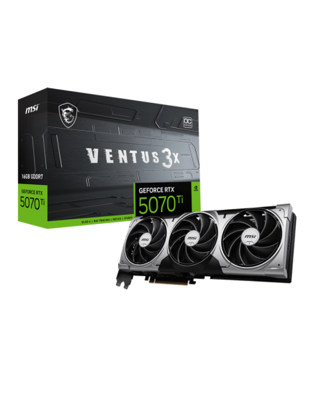 RTX 5070 Ti MSI VENTUS 3X – Carte Graphique Gamer GeForce 16 Go OC(912-V531-083) RTX 5070 Ti MSI VENTUS 3X – Carte Graphique Gamer GeForce 16 Go OC(912-V531-083)