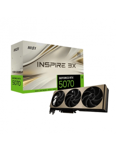 RTX 5070 Ti Gaming OC MSI GeForce INSPIRE 3X 16G – Carte Graphique Gamer( 912-V531-281)